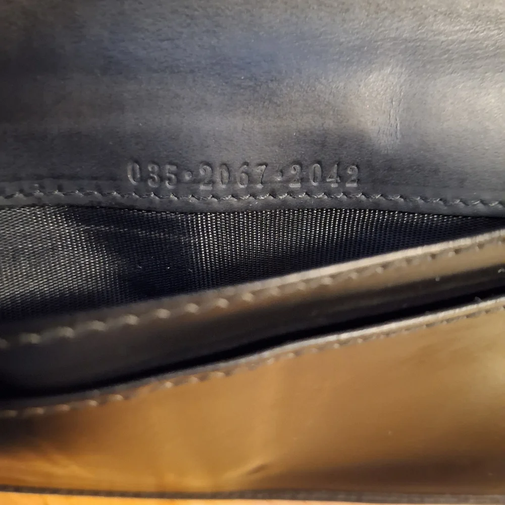 Gucci Calfskin Leather Long Tri-Fold Wallet With Unbranded Dust Bag GUC - Picture 5 of 16